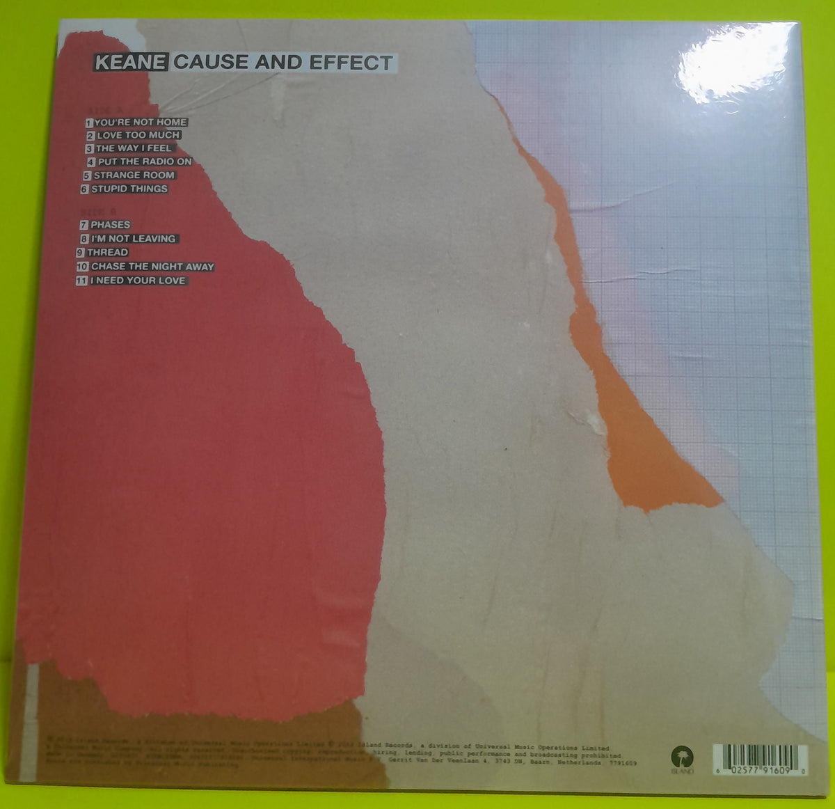 Keane - Cause And Effect - 2019 - 7791609 New - Sealed - Vinyl