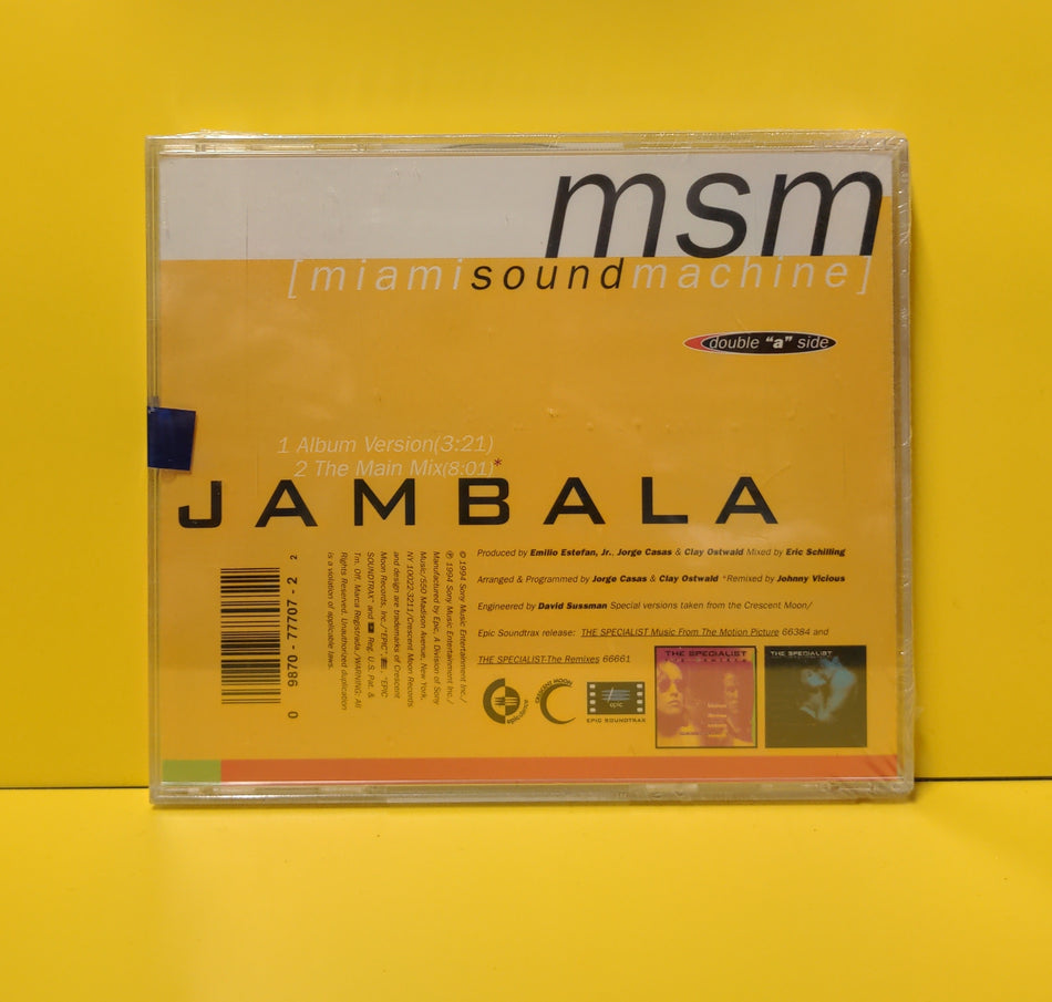 MSM (Miami Sound Machine) / Donna Allen - Jambala / Love Is The Thing - 1994 - 49K 77707 New - Sealed - CDs