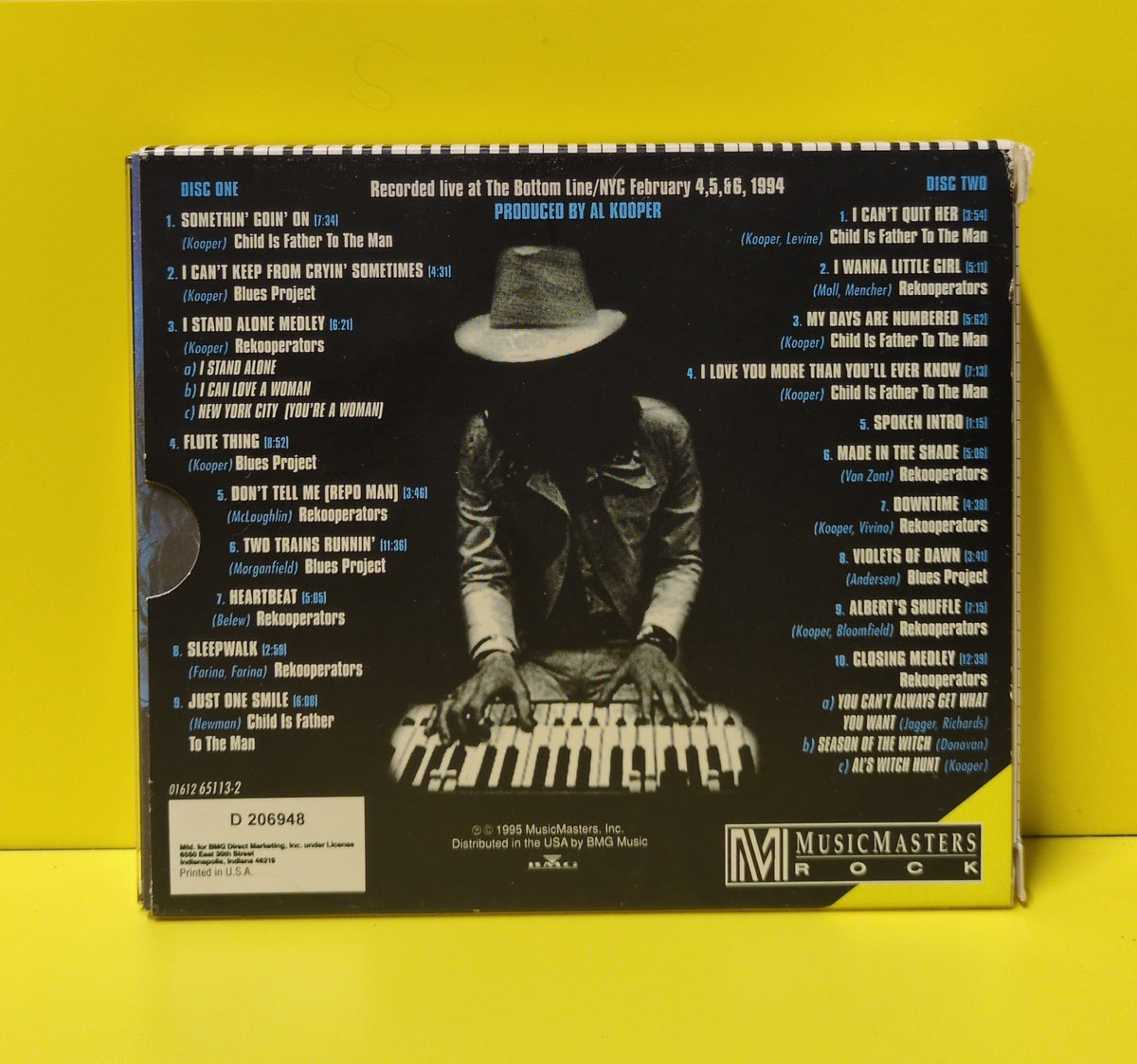 Al Kooper - Soul Of A Man: Al Kooper Live - 1995 - 01612 65113-2 Used - EX - CDs