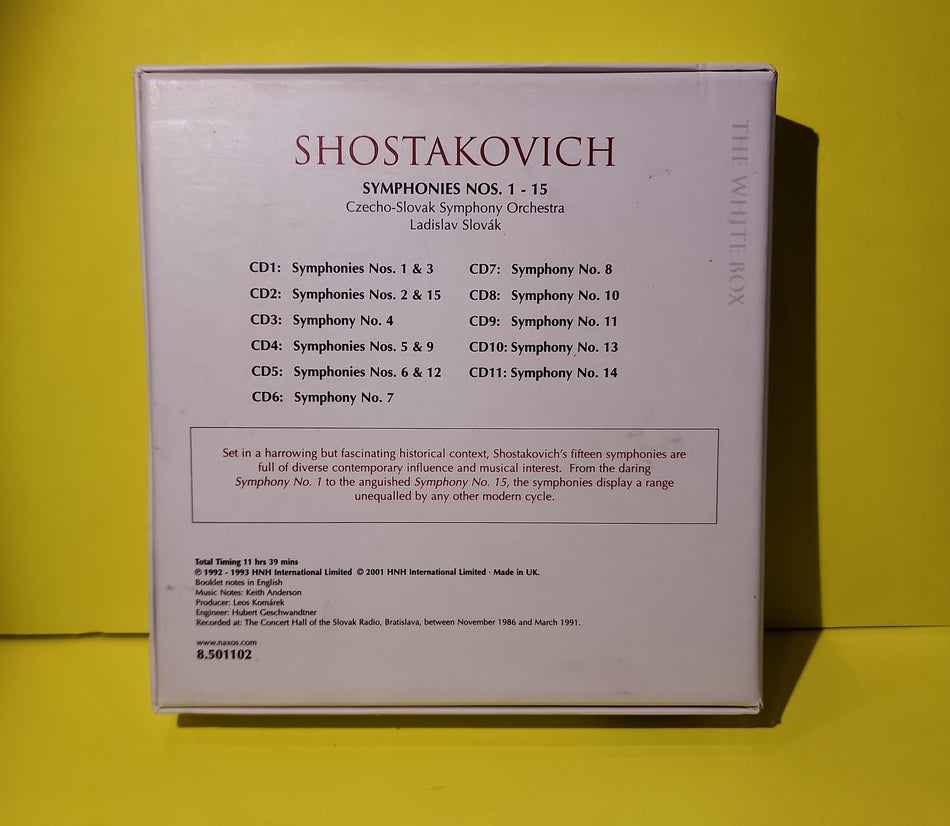 Shostakovich - The Complete Symphonies / 11 CDs Box Set. - 2001 - 8.501102 Used - VG++ - CDs