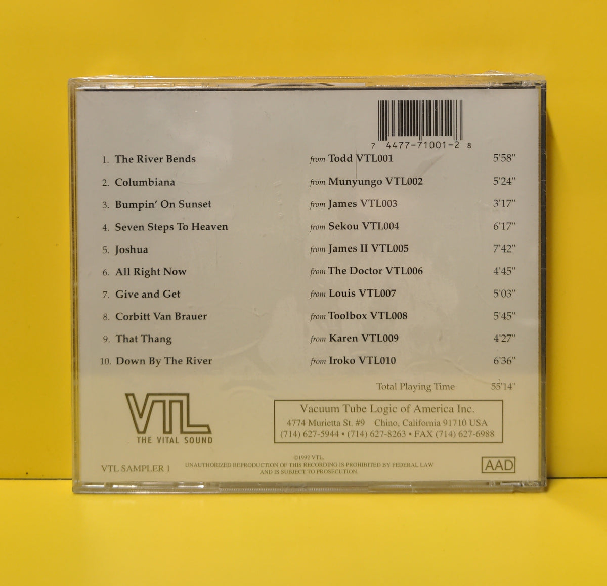 Various - VTL Sampler 001 - 010 - 1992 - VTL Sampler 1 New - Sealed - CDs