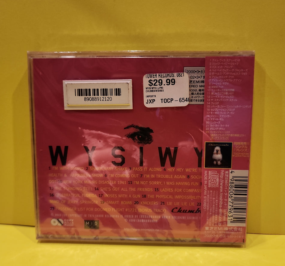 Chumbawamba - WYSIWYG - 2000 - TOCP-65400 New - Sealed - CDs