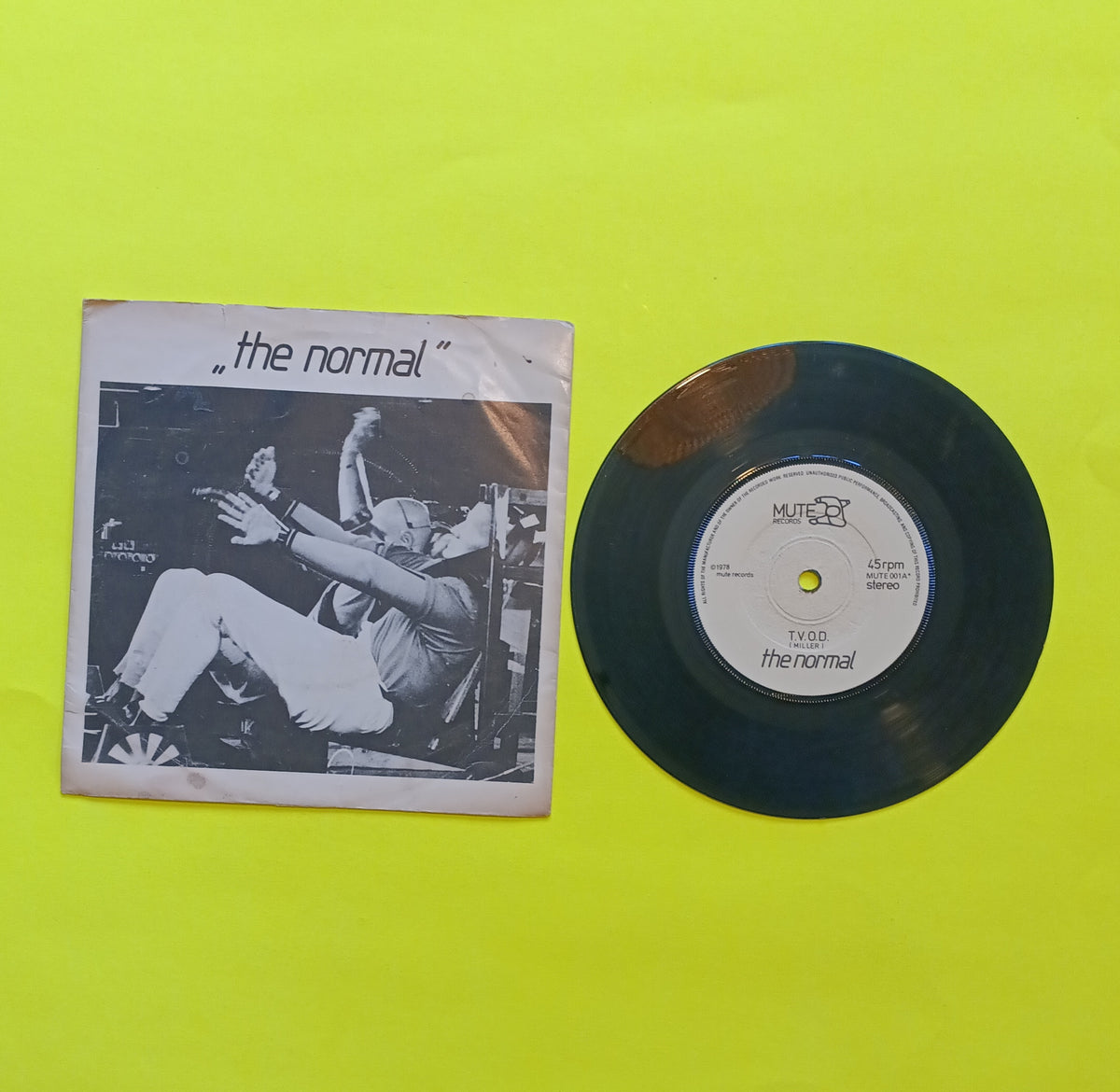 The Normal - TVOD / Warm Leatherette (UK 7") - 1978 - MUTE 001 Used - VG+ - Vinyl