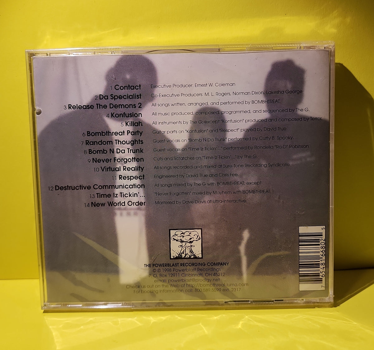 Bombthreat  - Destructive Communication - 1998 - PBR1872 New - Sealed - CDs