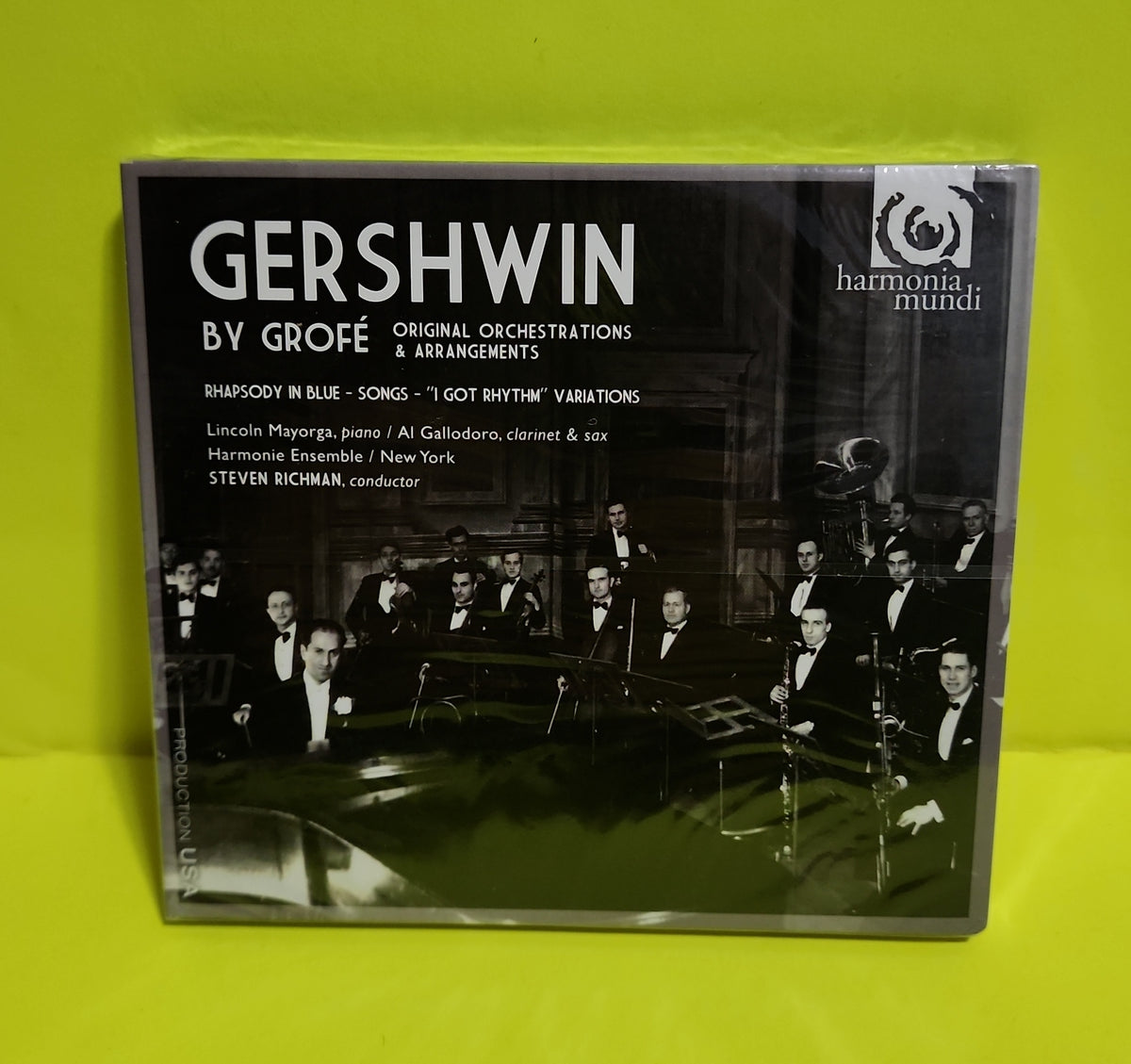 Harmonie Ensemble New York, Steven Richman, Lincoln Mayorga, Al Gallodoro - Gershwin By Grofe:Symphonic Jazz - 2010 - HMU 907492 New - Sealed - CDs