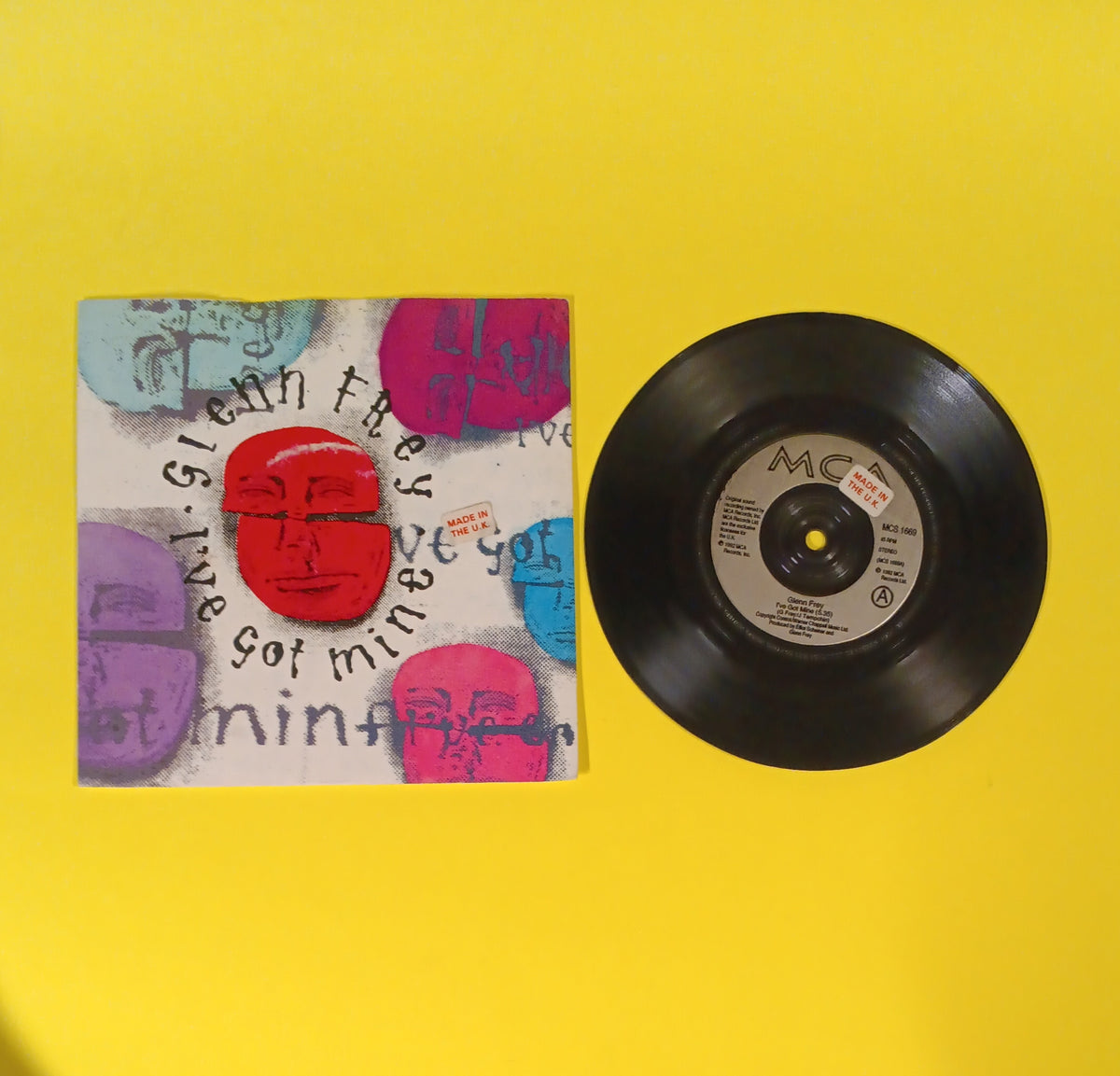 Glenn Frey - I've Got Mine / Walk in the Dark (UK 7") - 1992 - MCS 1669 Used - VG+ - Vinyl