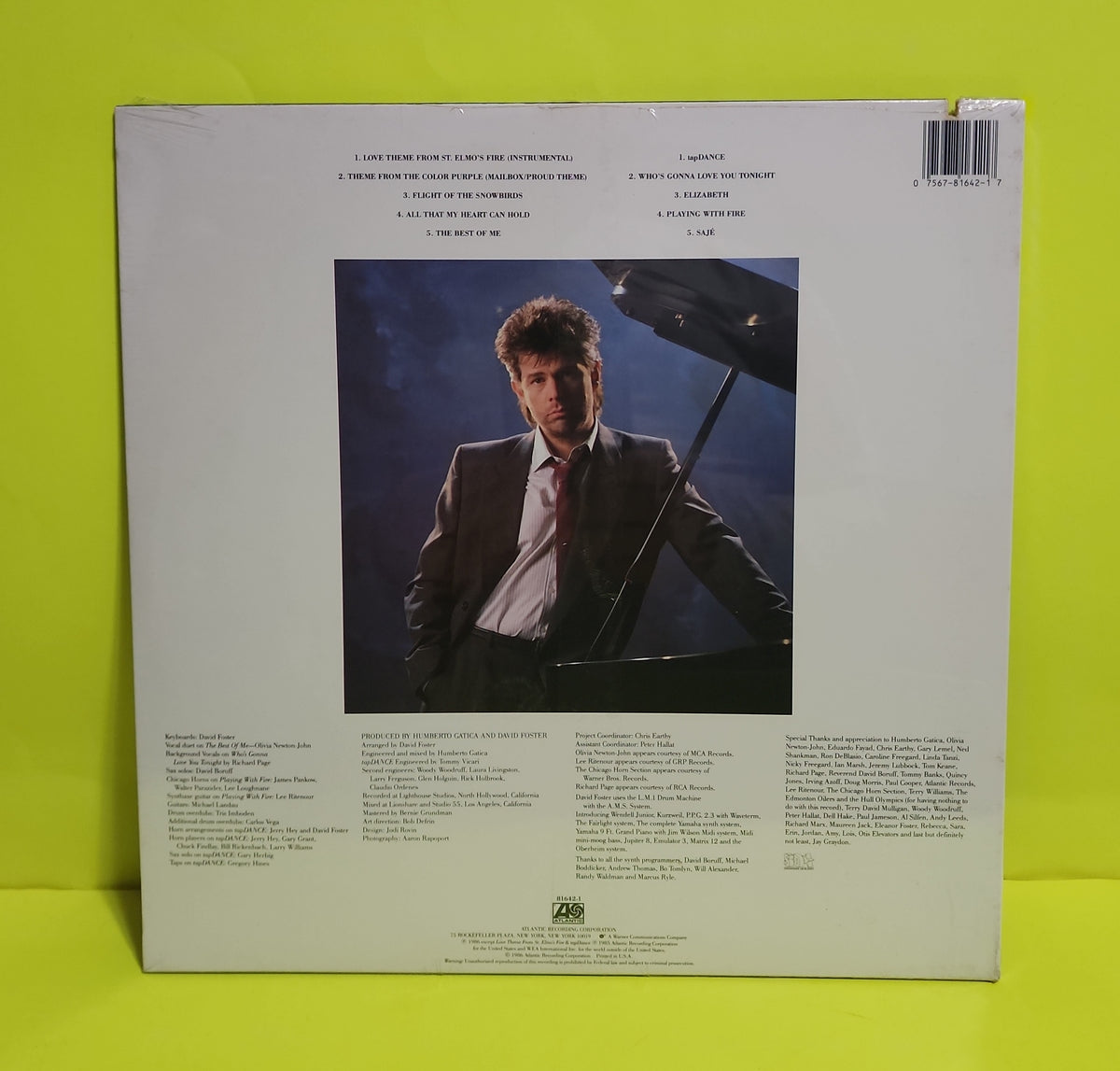 David Foster - David Foster - 1986 - 81642-1 New - Sealed - Vinyl