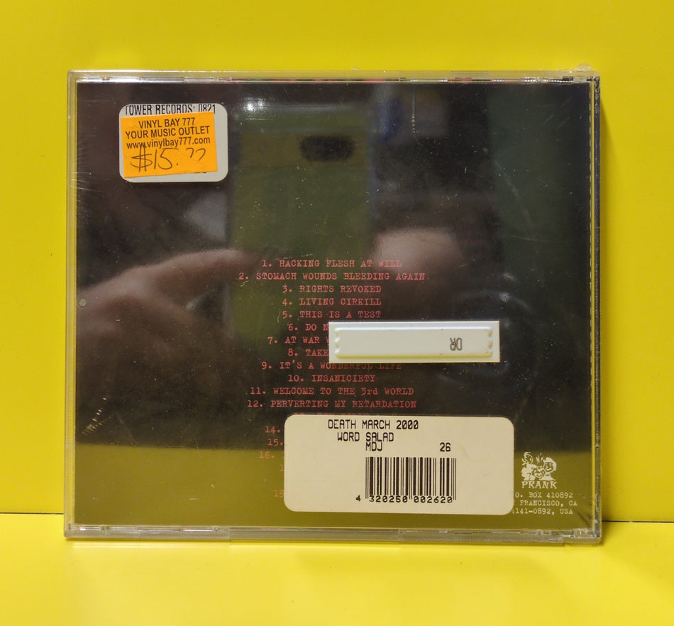 Word Salad  - Death March 2000 - 1999 - PRANK 026 New - Sealed - CDs
