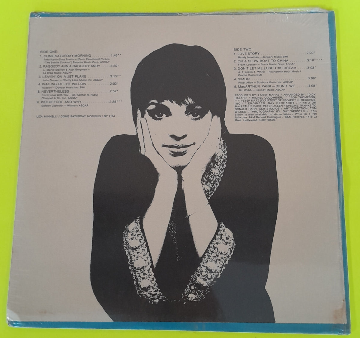 Liza Minnelli - Come Saturday Morning - 1970 - SP4164 New - Sealed - Vinyl