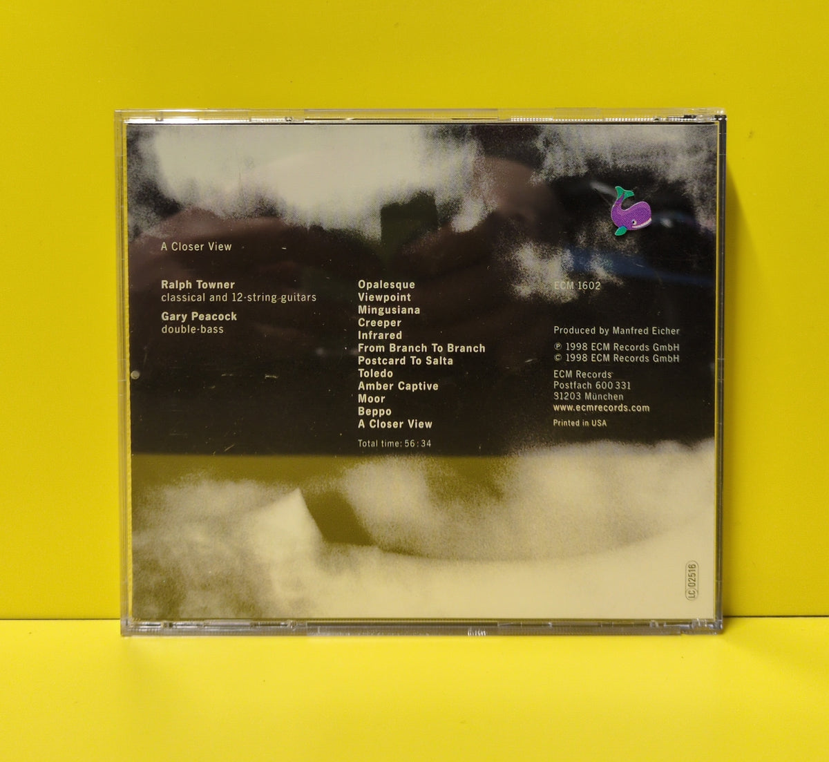 Ralph Towner, Gary Peacock - A Closer View - ECM 1602 / 314 531 623-2 Used - EX - CDs