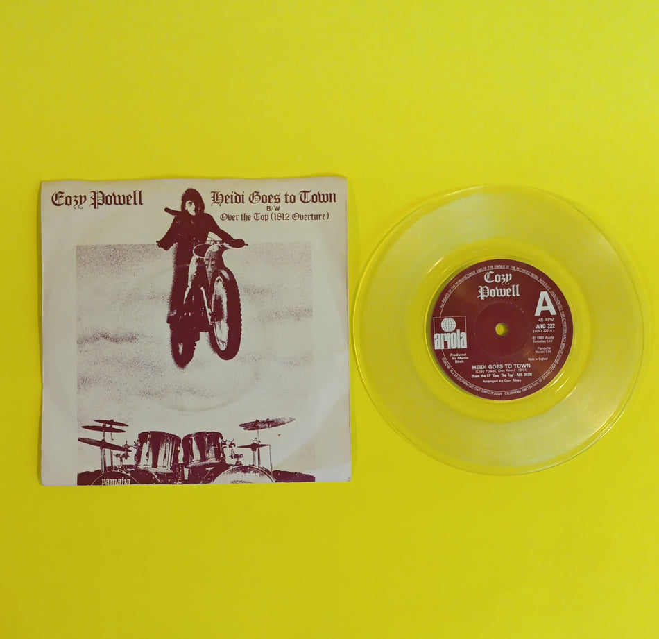 Cozy Powell - Heidi Goes To Town (UK Clear 7") - 1980 - ARO 222 Used - VG++ - Vinyl