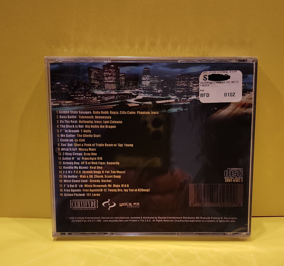 Various Golden State Savages  - Golden State Savages The 2nd Degree - 2003 - CERT-0102-2 New - Sealed - CDs