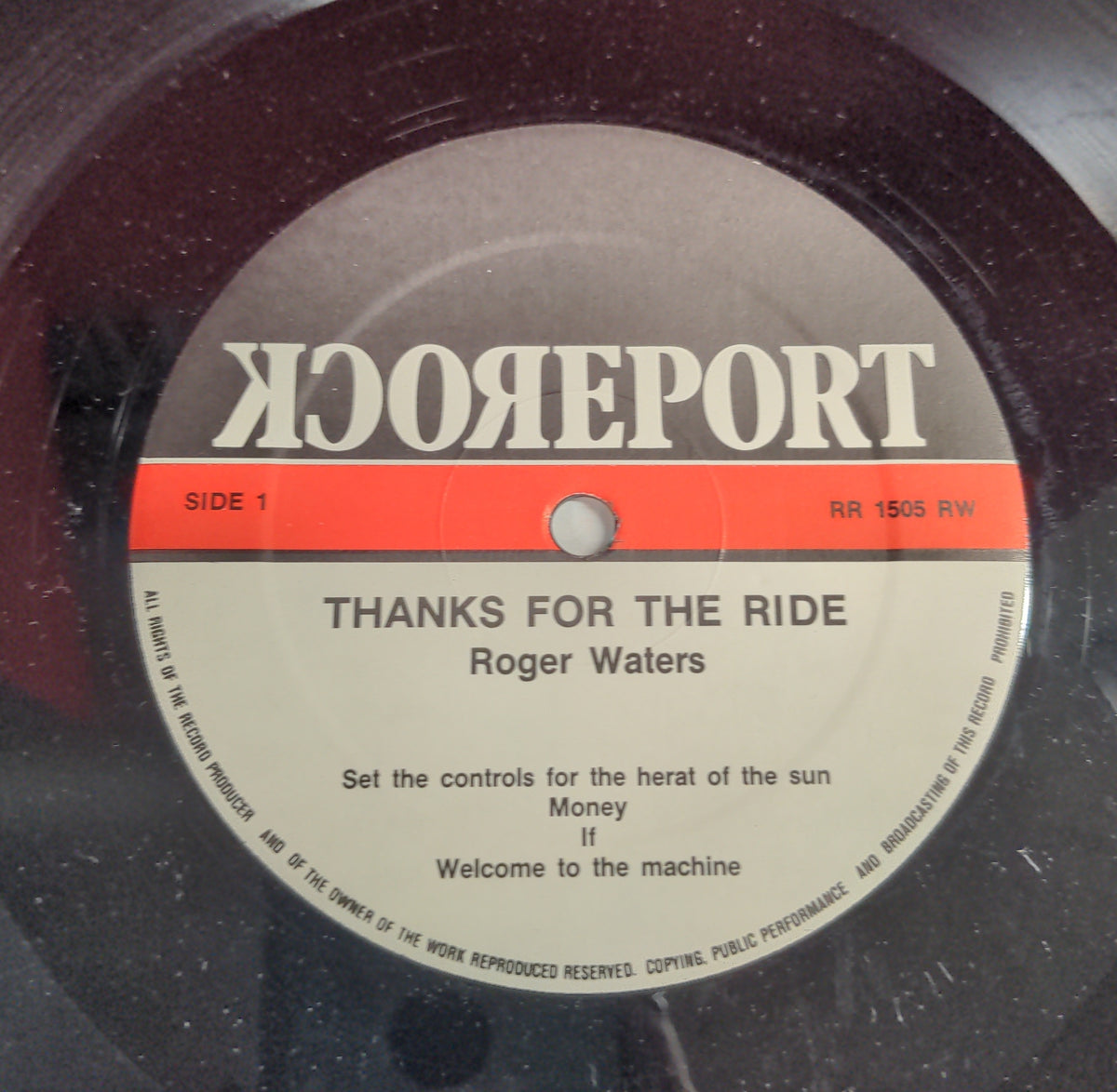 Roger Waters - Thanks For The Ride  - RR 1505 RW Used - EX - Vinyl