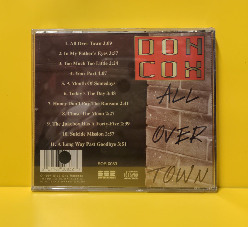 Don Cox - All Over Town - 1994 - SOR 0083 New - Sealed - CDs