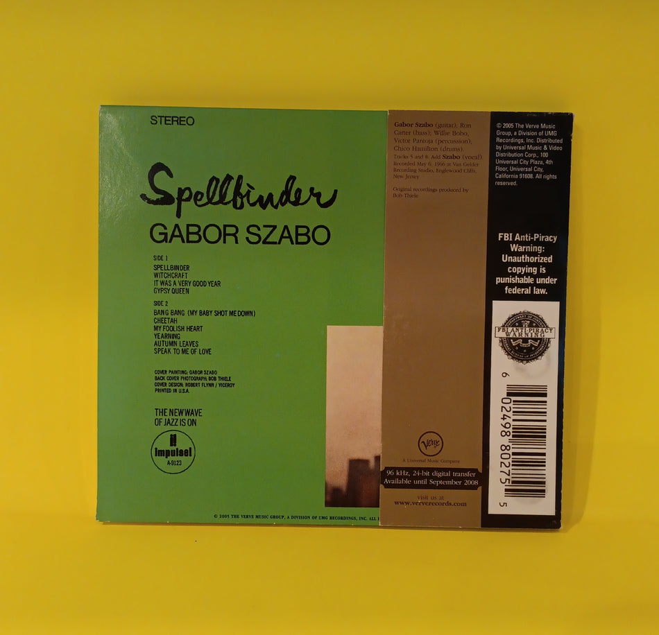 Gabor Szabo - Spellbinder - 2005 - B0004272-02 Used - EX - CDs