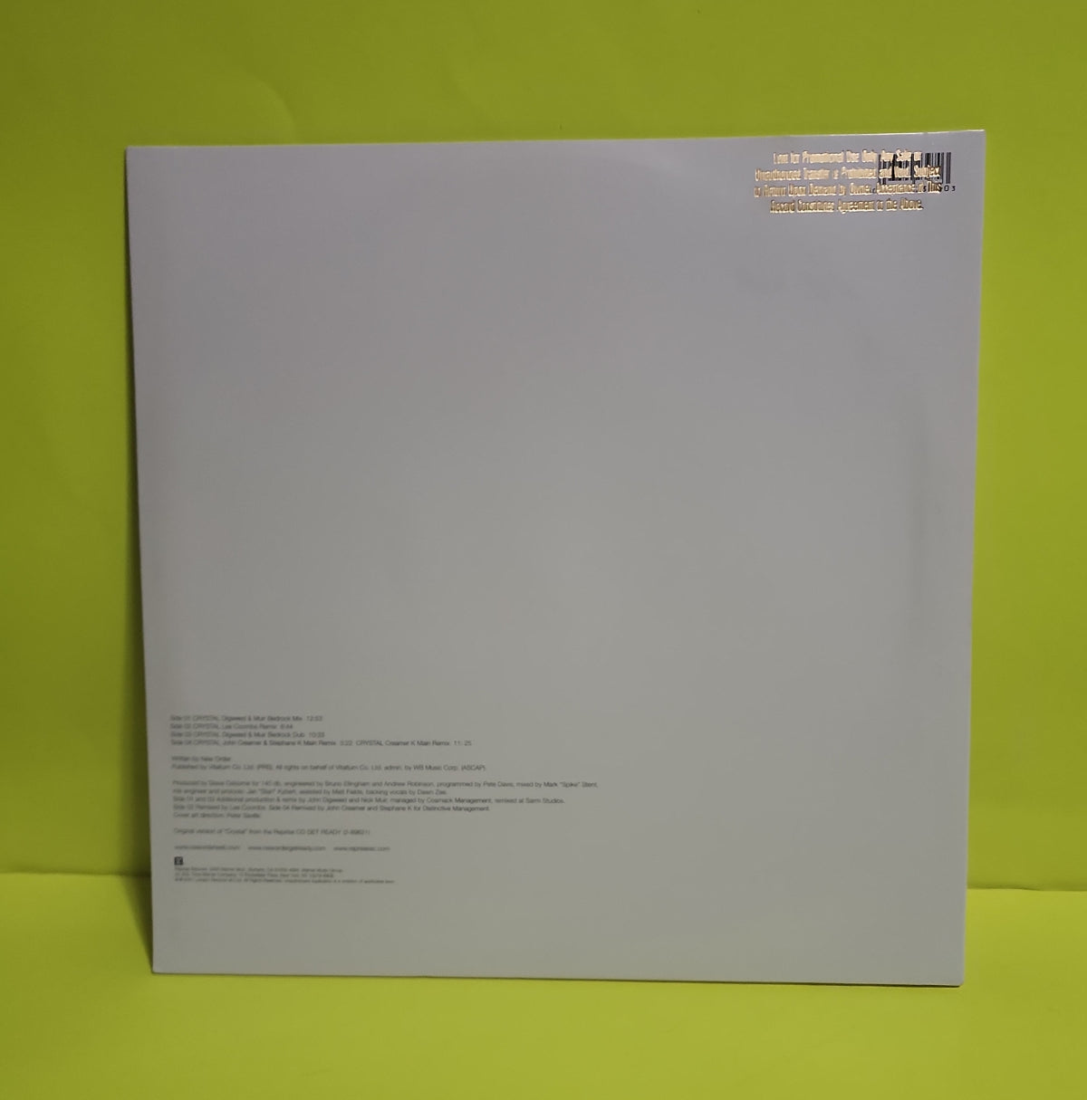 New Order - Crystal - 2001 - 0-42397 Used - NM - Vinyl