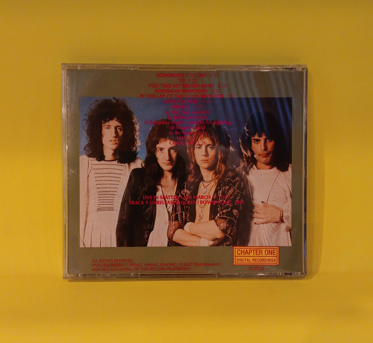 Queen - In the Lap of the Queen  - 1991 - CO 25153 Used - VG++ - CDs