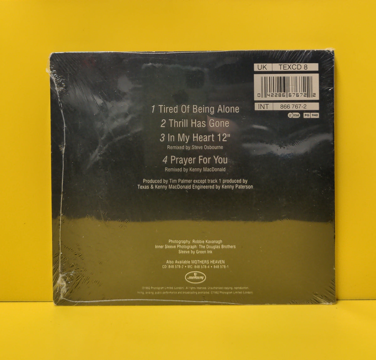 Texas - Tired Of Being Alone - 1992 - TEXCD 8 New - Sealed - CDs