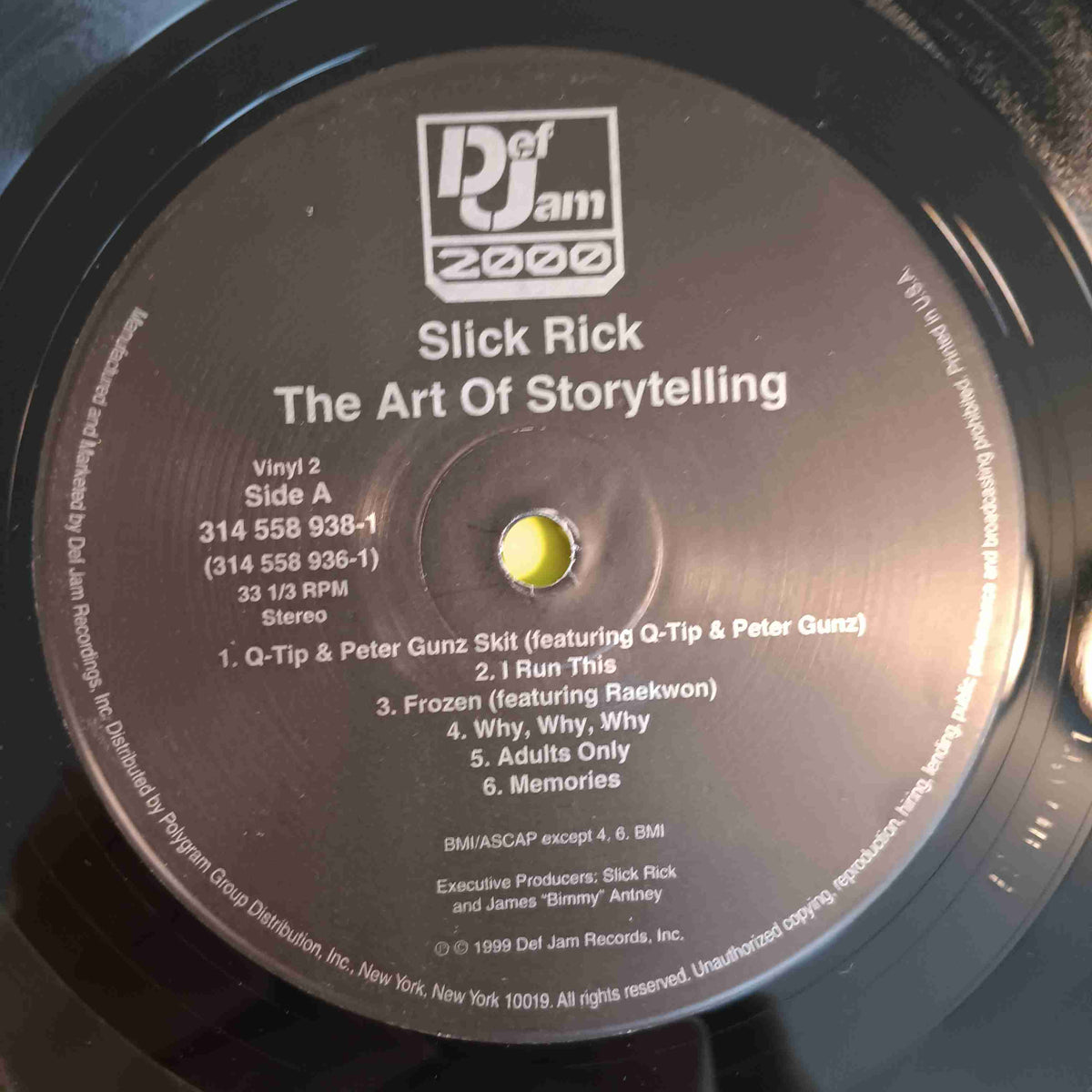 Slick Rick - The Art Of Storytelling w. Shrink - 1999 - 314 558 936-1 Used - VG+ - Vinyl
