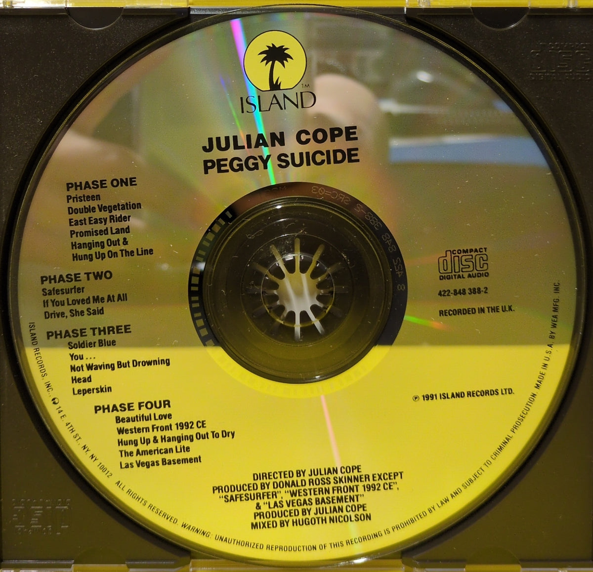 Julian Cope - Peggy Suicide - 1991 - 422-848 388-2 Used - EX - CDs