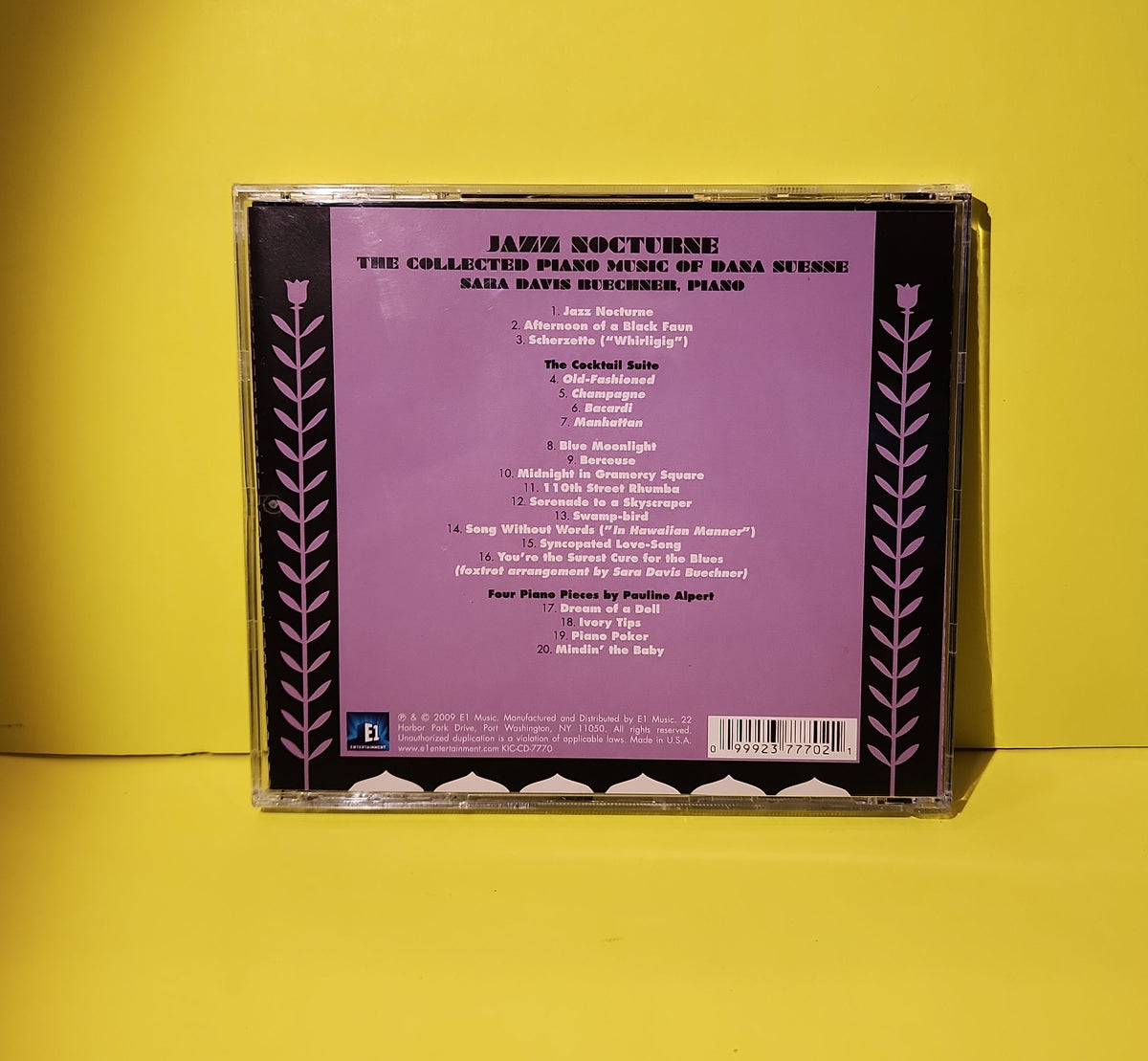 Sara Davis Buechner - The Collected Piano Music of Dana Suesse - 2009 - KIC-CD-7770 Used - VG++ - CDs