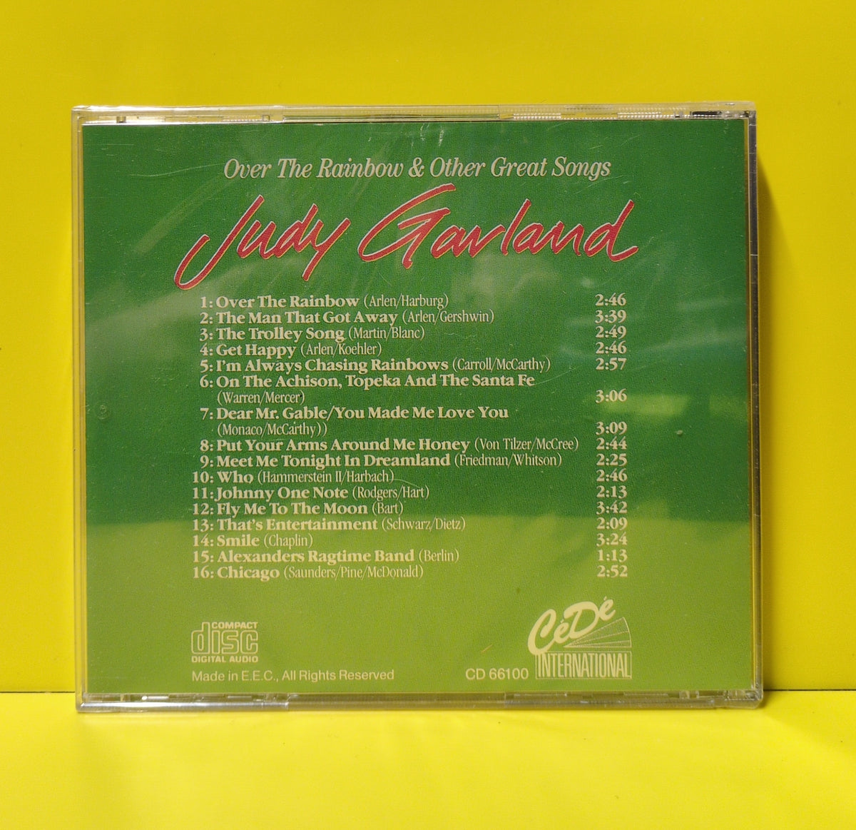 Judy Garland - Over The Rainbow & Other Great Songs - CD 66100 New - Sealed - CDs