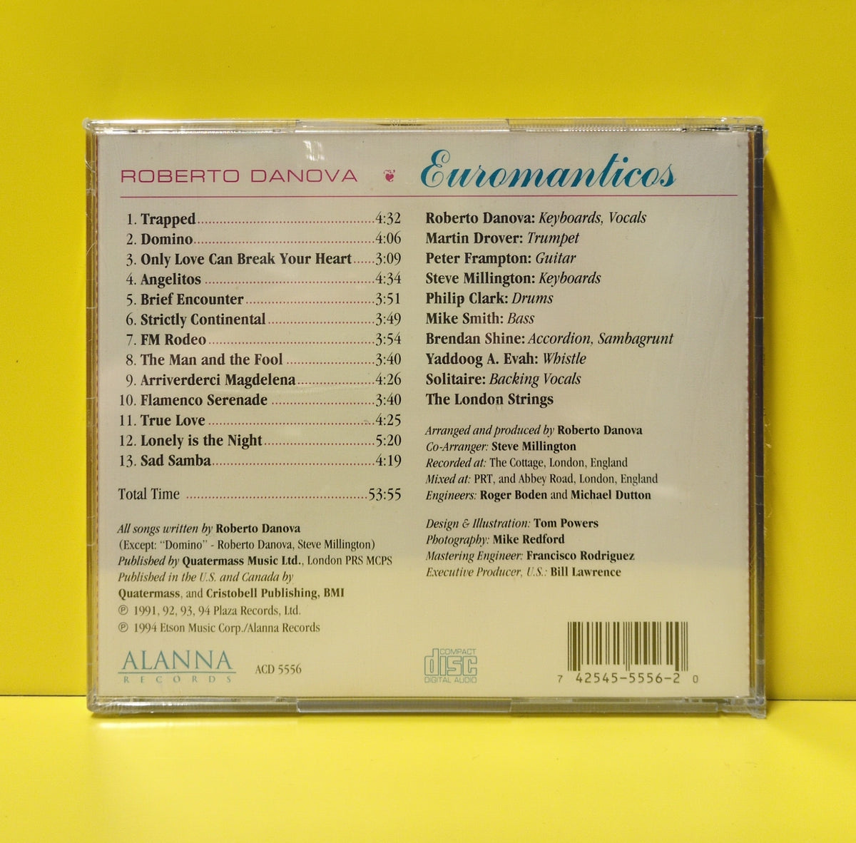 Roberto Danova - Euromanticos - 1994 - ACD 5556 New - Sealed - CDs