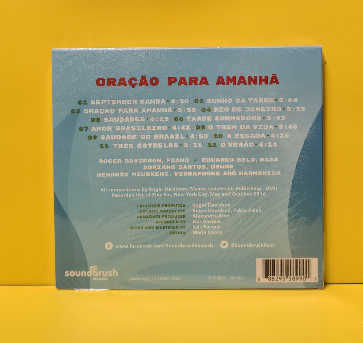 Roger Davidson, Hendrik Meurkens - Oracao Para Amanha - 2017 - SR1038 New - Sealed - CDs