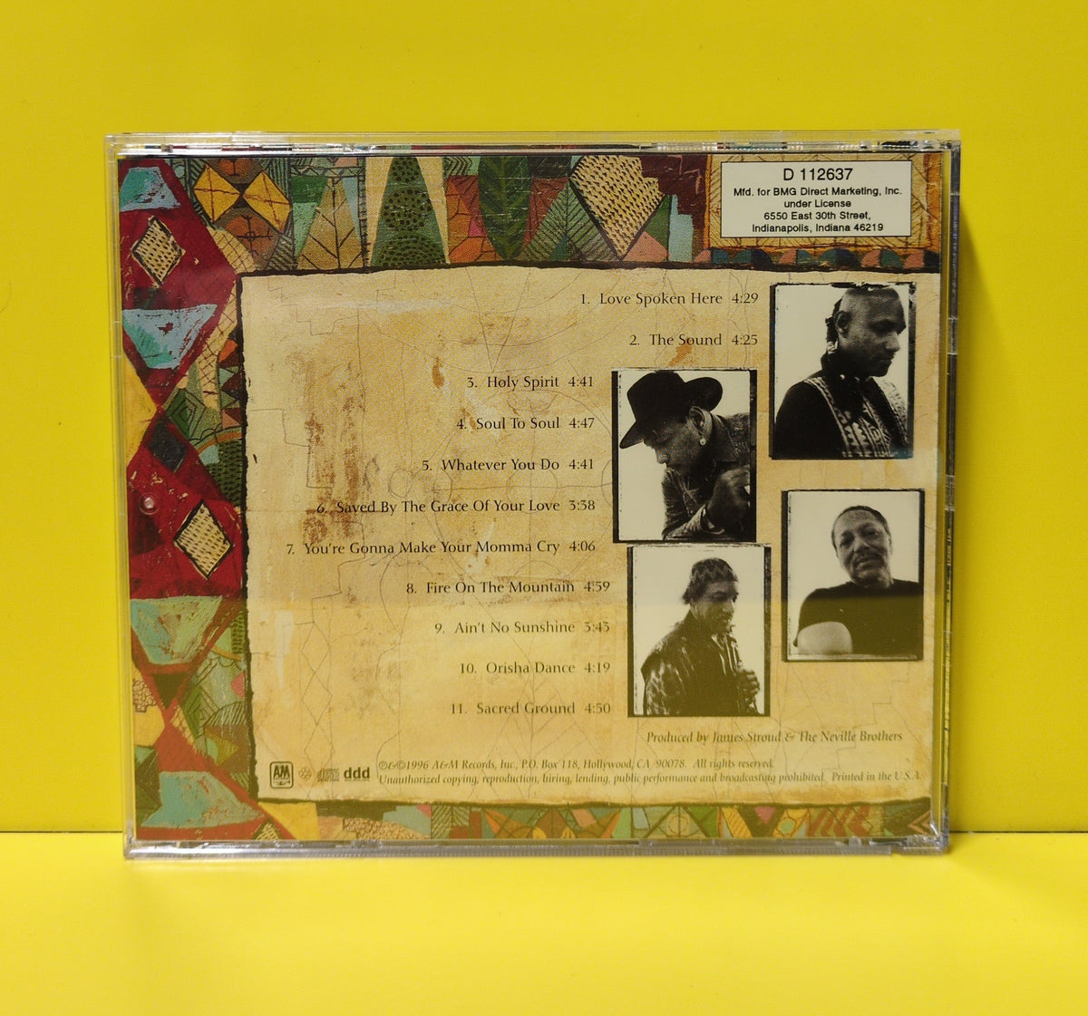 The Neville Brothers  - Mitakuye Oyasin Oyasin/All My Relations - 1996 - 31454 0521 2 Used - EX - CDs - Record Club Edition
