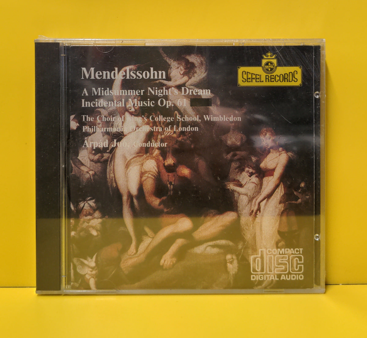 Mendelssohn - Arpad Joo, King's College Choir Of Wimbledon, Philharmonia Orchestra Of London, Nicholas Sillitoe, Daniel Wise - A Midsummers Night's Dream, Incidental Music Op. 61 - 1984 - SEF-CD 5025 New - Sealed - CDs
