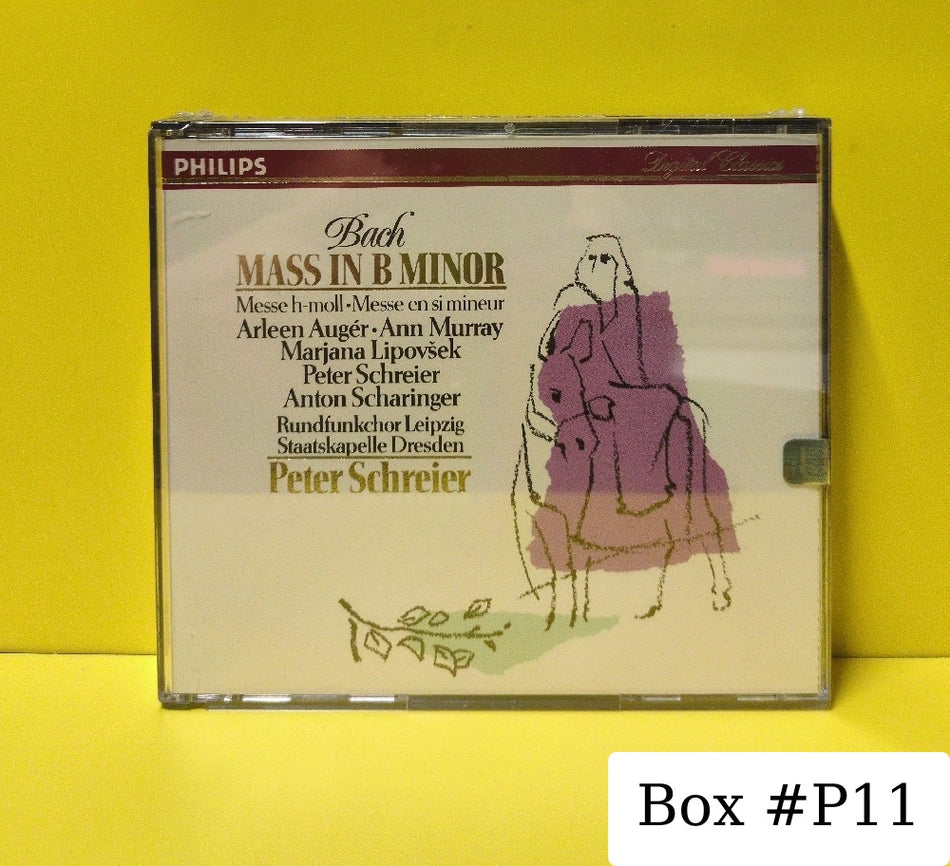Bach, Peter Schreier, Arleen Auger, Ann Murray, Marjana Lipovšek, Anton Scharinger, Rundfunkchor Leipzig, Staatskapelle Dresden - Mass in B Minor - 1992 - 432 972-2 - New - Sealed - CDs - 2xCD