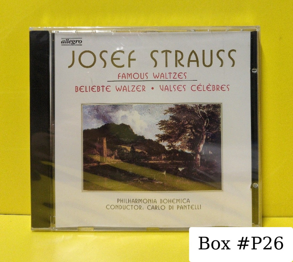 Josef Strauss / Philharmonia Bohemica, Carlo Di Pantelli - Famous Waltzes - 21059 - New - Sealed - CDs