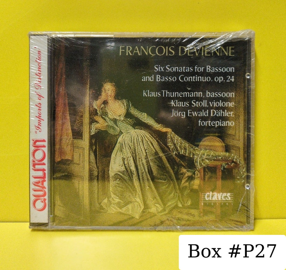 Francois Devienne / Klaus Thunemann - Klaus Stoll - Jorg Ewald Dahler - Six Sonatas For Bassoon And Basso Continuo, Op. 24 - 1992 - CD 50-9207 - New - Sealed - CDs - Switzerland Import