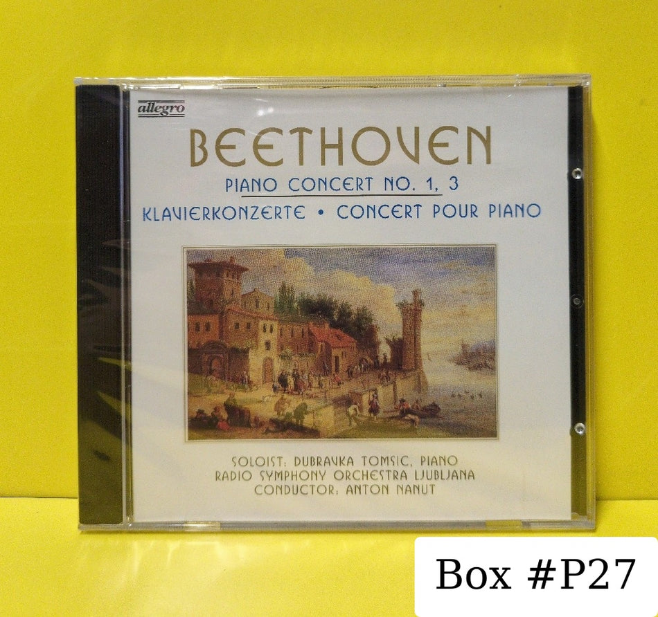 Beethoven, Dubravka Tomsic, Radio Symphony Orchestra Ljubljana, Anton Nanut - Piano Concert No. 1, 3 (Klavierkonzerte • Concert Pour Piano) - 21032 - New - Sealed - CDs