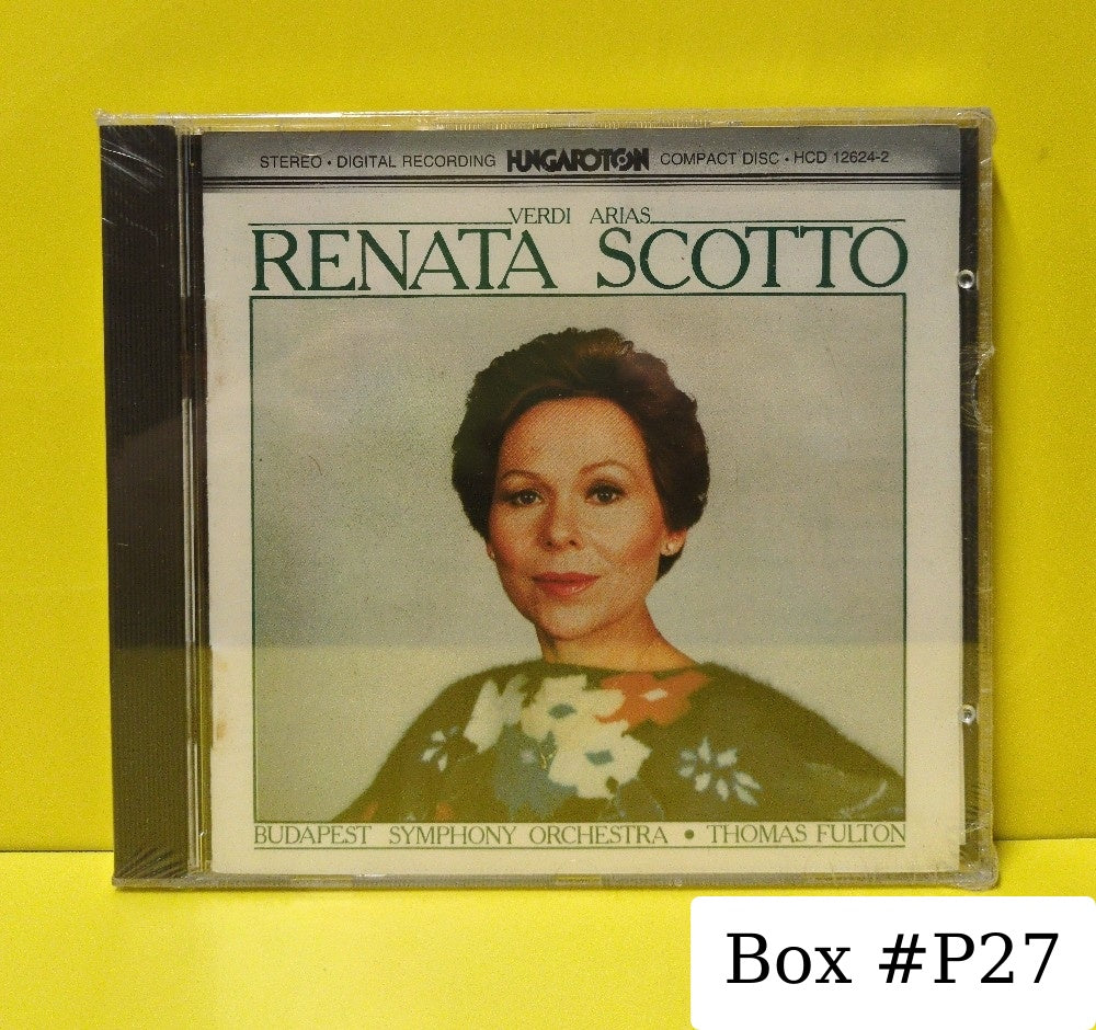 Verdi, Renata Scotto, Budapest Symphony Orchestra, Thomas Fulton - Verdi Arias - 1985 - HDCD 12624-2 - New - Sealed - CDs - Hungary Import