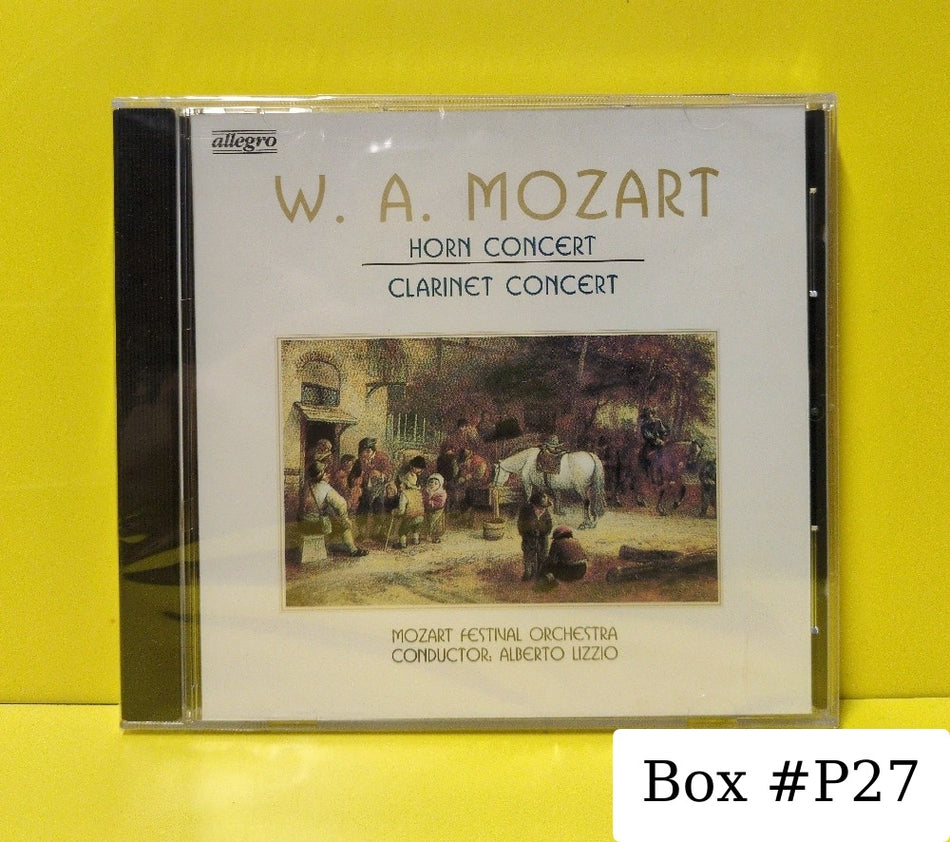 W. A. Mozart, Mozart Festival Orchestra, Conductor: Alberto Lizzio - Horn Concert / Clarinet Concert - 21087 - New - Sealed - CDs - Germany Import