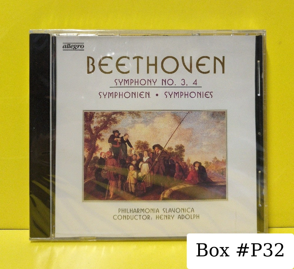 Beethoven, Philharmonia Slavonica, Henry Adolph - Symphony No. 3, 4 = Symphonien = Symphonies - 21028 - New - Sealed - CDs - Germany Import