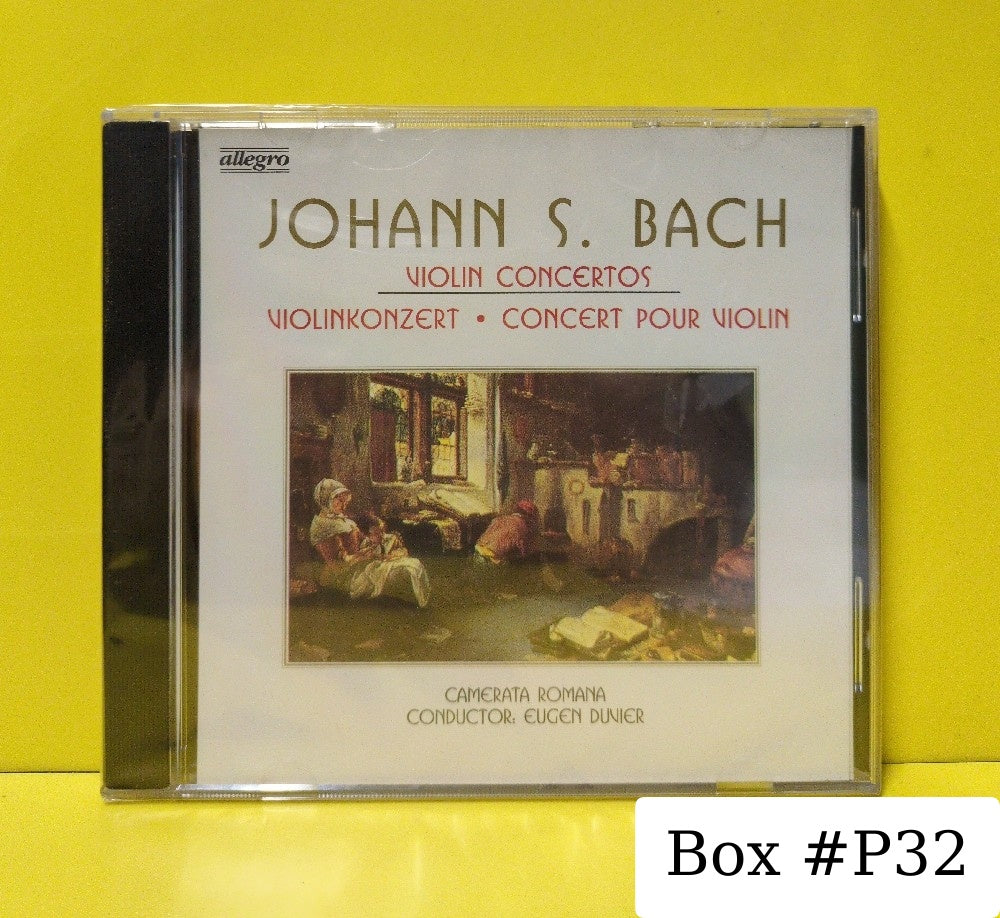 Johann S. Bach, Camerata Romana, Eugen Duvier - Violin Concertos - 21071 - New - Sealed - CDs - Germany Import