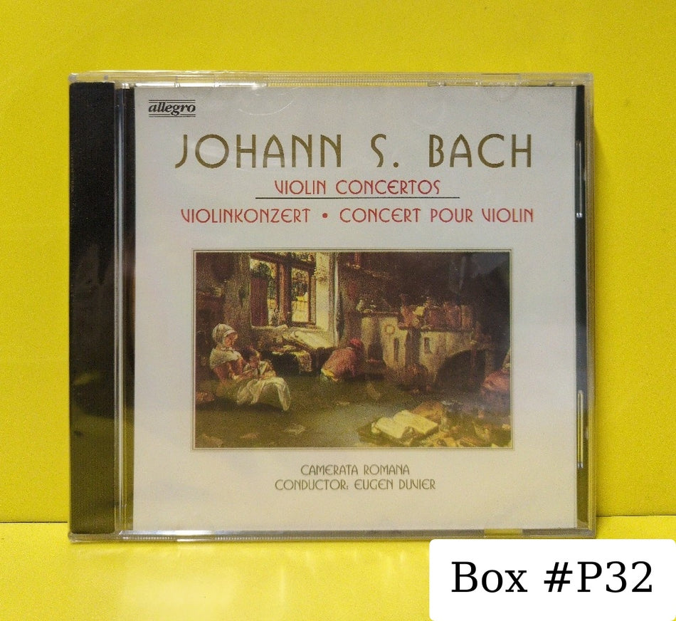Johann S. Bach, Camerata Romana, Eugen Duvier - Violin Concertos - 21071 - New - Sealed - CDs - Germany Import