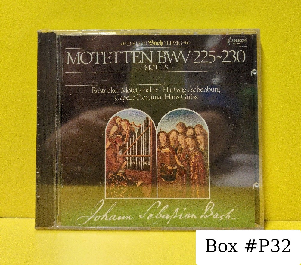 Johann Sebastian Bach, Rostocker Motettenchor, Capella Fidicinia, Leipzig, Hartwig Eschenburg - Motetten BWV 225-230 - 1984 - 10 030 - New - Sealed - CDs - Germany Import