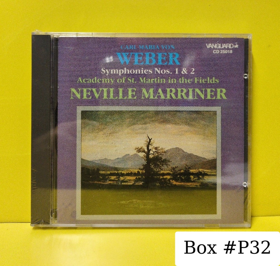 Carl Maria Von Weber, Academy Of St. Martin In The Fields, Neville Marriner - Symphonies No. 1 & 2 - 1984 - CD 25018 - New - Sealed - CDs