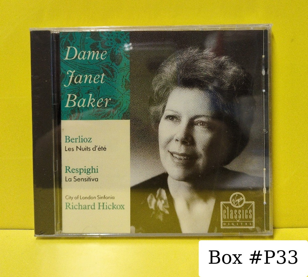 Dame Janet Baker, City Of London Sinfonia, Richard Hickox - Berlioz / Respighi - Les Nuits D'Ete / La Sensitiva - 1991 - VC 7 91164-2 - New - Sealed - CDs - UK & European Import