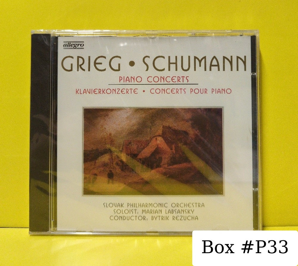 Grieg • Schumann - Marian Labsansky, Slovak Philharmonic Orchestra, Bystrík Režucha - Piano Concerts - 21033 - New - Sealed - CDs - Germany Import