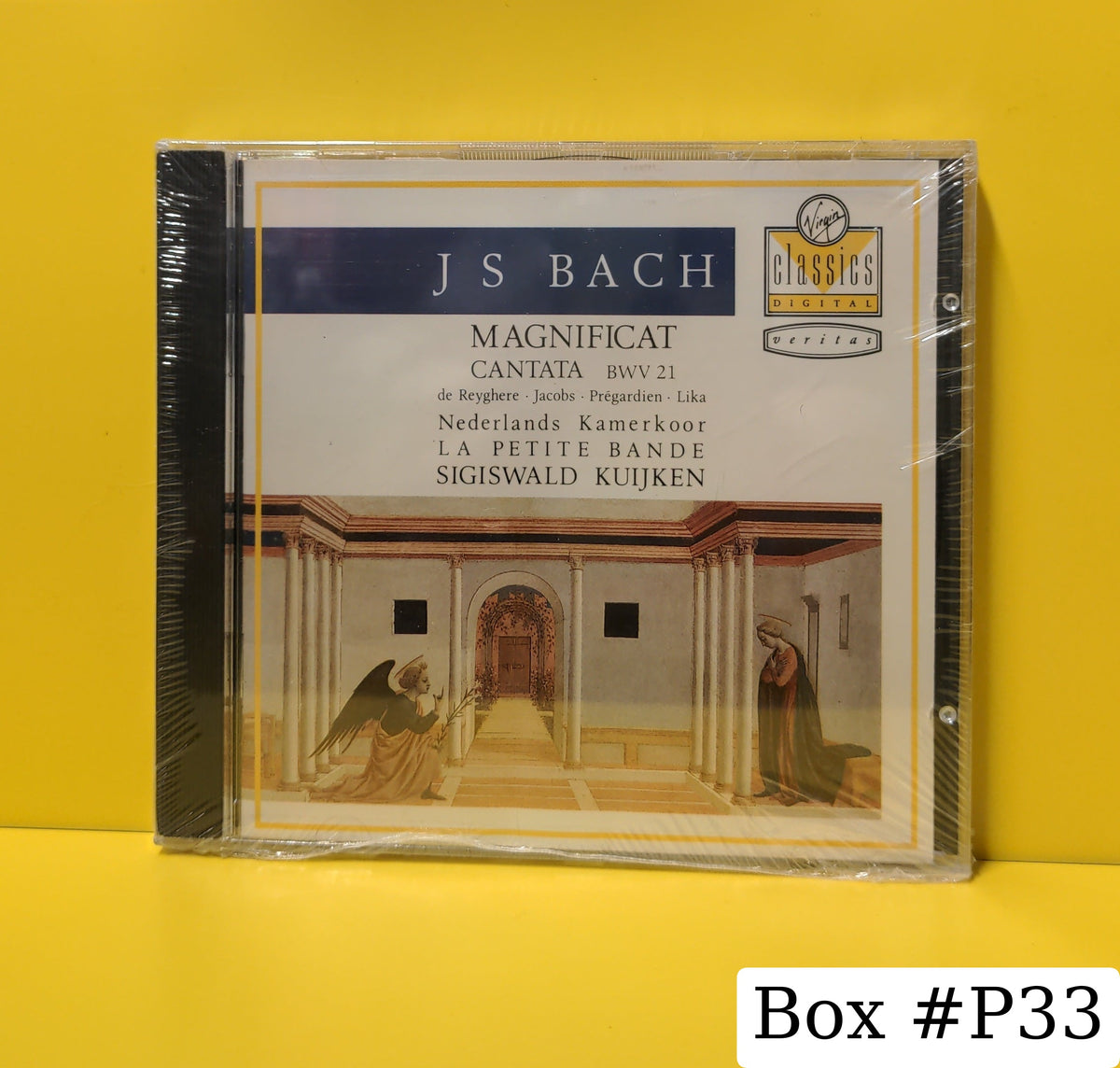 de Reyghere, Jacobs, Prégardien, Lika, Nederlands Kamerkoor, La Petite Bande, Sigiswald Kuijken, J S Bach - Magnificent BWV 243 / Cantata BWV 21 - 1989 - 0777 7595282 7 New - Sealed - CDs
