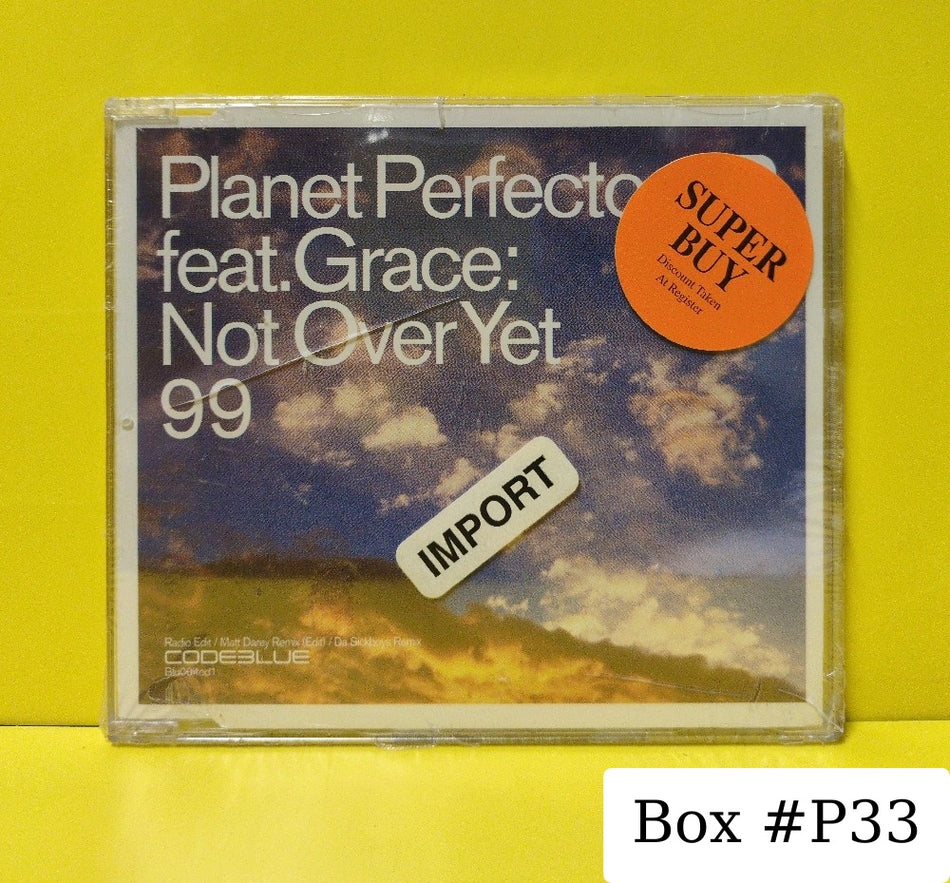 Planet Perfecto Feat. Grace - Not Over Yet 99 - 1999 - Blu004cd1 - New - Sealed - CDs - CD Single - UK & European Import