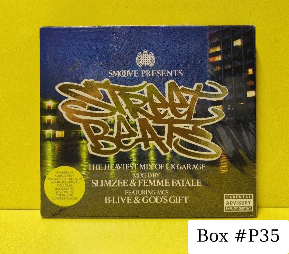 Various - Smoove Presents Street Beats - 2003 - MOSCD72 - New - Sealed - CDs - 2xCD - UK Import