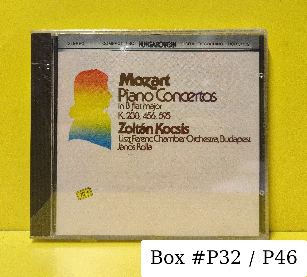 Mozart, Zoltán Kocsis, Liszt Ferenc Chamber Orchestra, Budapest, János Rolla - Piano Concertos In B Flat Major K.238, 456 595 - 1990 - HCD 31172 - New - Sealed - CDs - Hungary Import