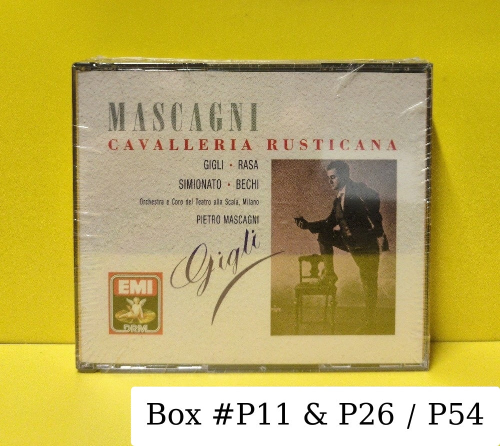 Mascagni - Gigli - Rasa - Simionato, Bechi - Cavalleria Rusticana - 1989 - CHS 7 69987 2 - New - Sealed - CDs - 2xCD