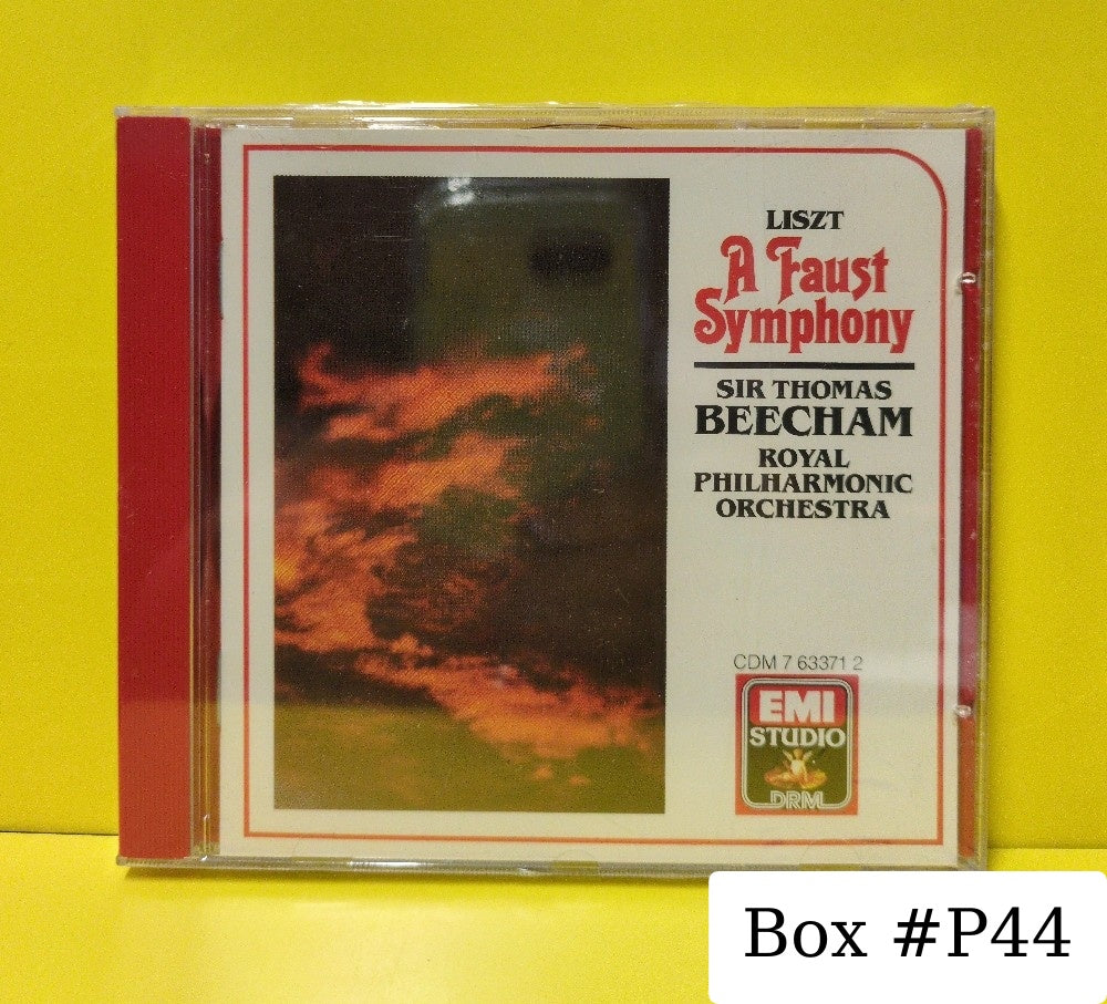 Franz Liszt, Sir Thomas Beecham, Royal Philharmonic Orchestra - A Faust Symphony - 1990 - CDM 7 63371 2 - New - Sealed - CDs - Reissue - Germany Import