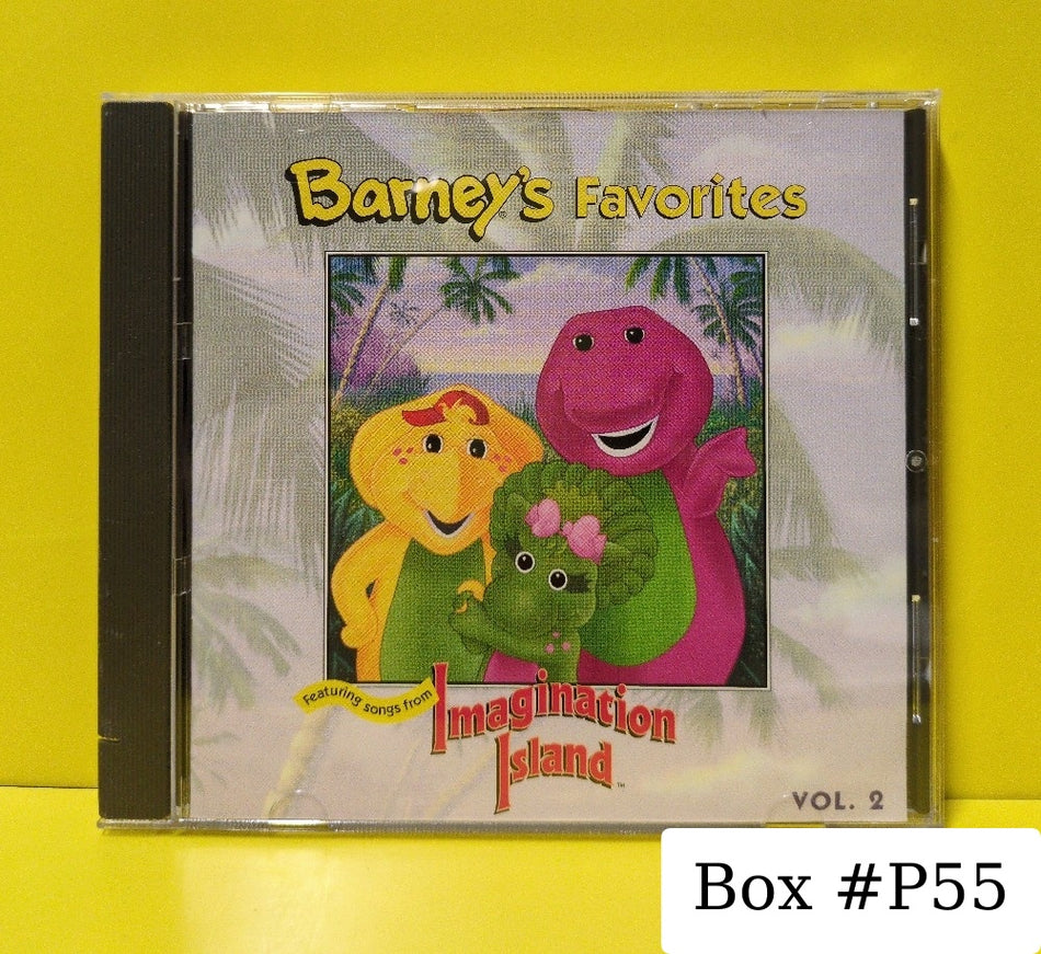 Barney - Barney's Favorites Vol. 2 (Featuring Songs From Imagination Island) - 1994 - K2-28338 RE-1/7243 8 28338 2 6 - Used - VG++ - CDs - Reissue